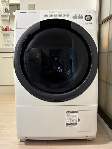 SHARP ES-S7Dドラム式洗濯機 7.0kg 左開き