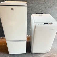 冷蔵庫　洗濯機セット　シャープ　167リットル　