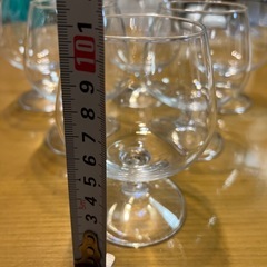 レトロ食器　レトログラス　ワイングラス？　ブランデーグラス？　6個の画像