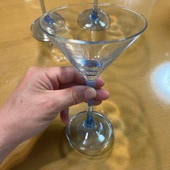 レトログラス　カクテルグラス　3個の画像