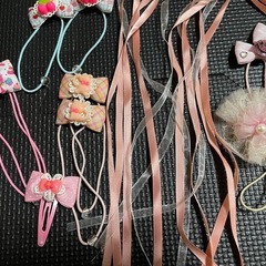 ヘアゴム ヘアアクセサリー ヘアピン 髪飾り セット中古まとめ売り①の画像
