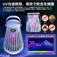 電撃殺虫器 コバエ取り M29 UV光源誘引式 360°強力殺虫灯 殺虫ライト の画像