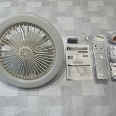 シーリングファンライト LED 2000LM E26口金 調色調光 風量調整 タイマー機能 天井照明 小型 軽量 簡単取り付けの画像