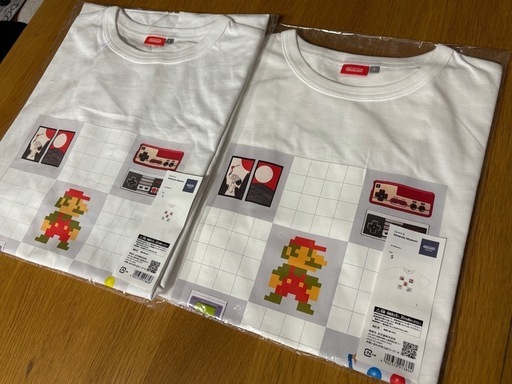 送料無料☆ニンテンドーミュージアム 限定 スーパーマリオ Tシャツ S＆Lサイズ 2枚新品