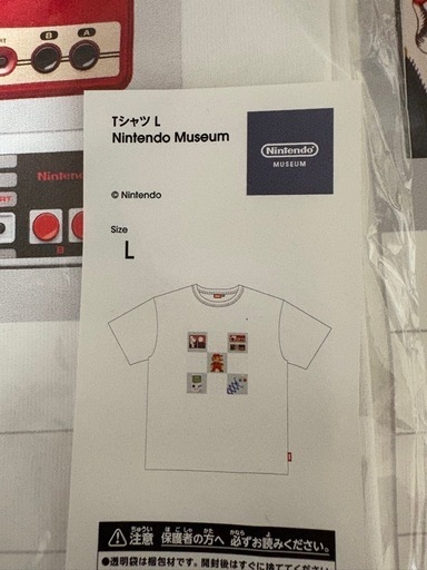 送料無料☆ニンテンドーミュージアム 限定 スーパーマリオ Tシャツ S＆Lサイズ 2枚新品