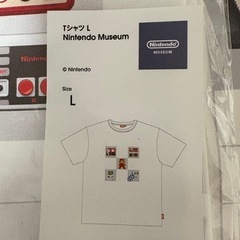 送料無料☆ニンテンドーミュージアム 限定 スーパーマリオ Tシャツ S＆Lサイズ 2枚新品の画像