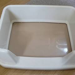 猫用トイレ 四角形 ペットシーツ用 ピンク