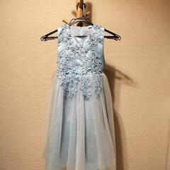 ドレス　水色　130cm　状態良好