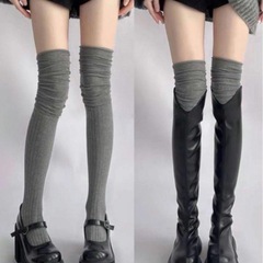 新品ニーハイリブソックスの画像