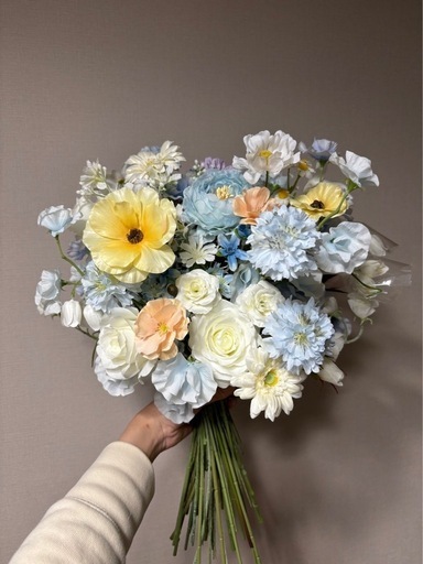 ミッキー　2面ウエディングブーケ　造花