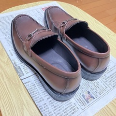 【手入れ済•美品】革靴 ローファー 25cmの画像
