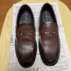 【手入れ済•美品】革靴 ローファー 25cmの画像
