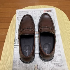 【手入れ済•美品】革靴 ローファー 25cmの画像