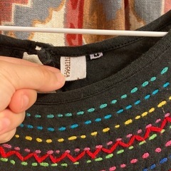 チチカカ オールインワン セットアップ ロンパース　刺繍付き半袖 Mサイズの画像