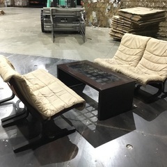 【中古】会議/応接セット（テーブル1台＋チェア4脚）現地販…