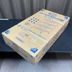 【引取先決定】☆新品 未開封品☆　スチールメッキラック4段 KL-001の画像