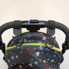 GRACO　ベビーカー　A型ベビーカー　黄緑　星　持ち手調整可　両対面式✨️　荷物フックおまけつけます💓　の画像