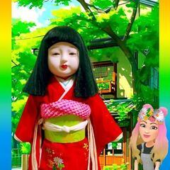 市松人形、日本人形、ヴィンテージ人形、昭和人形、レトロ人形、アン...