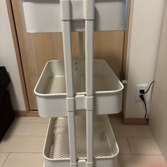 3段カート　アイボリーの画像