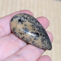 ●デンドライトジャスパー穴なしドロップルース●の画像