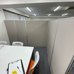 オフィスパーテーション 5枚セット 幅90cm 3枚 幅75cm 2枚 美品の画像
