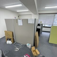 オフィスパーテーション 5枚セット 幅90cm 3枚 幅75cm 2枚 美品の画像