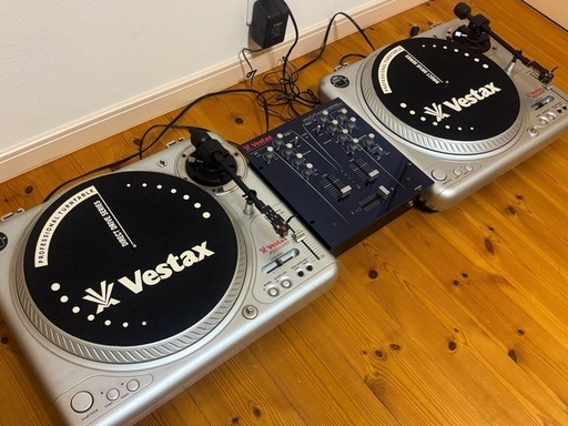 【DJ機材セット】Vestax PDX-2000 ×2台（1台ジャンク）＋ PCV-002ミキサー