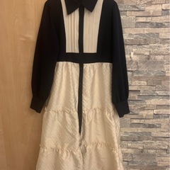 【サイズ38】nicole club ニコルクラブ　長袖　ワンピース