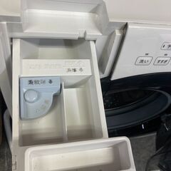 ☆中古￥38,000！SHARP　7.0kg洗濯機　家電　2020年製　ES-S7E-WR型　幅64㎝ｘ奥行60㎝ｘ高さ104㎝　【BE076】の画像