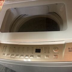 ☆中古￥11,800！YAMADA　8.0kg洗濯機　家電　YWM-TV80G1型　2022年製　幅59㎝ｘ奥行57㎝ｘ高さ99㎝　【BE080】の画像