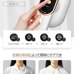 【新品・未使用】スチームアイロン ハンディ アイロンの画像