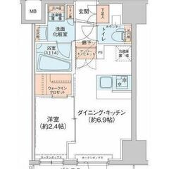 ✨築年月2020/10・駅近・充実装備💚1DK専有面積25.60...