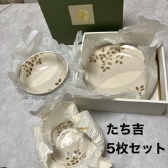 たち吉　おもてなし揃　大皿　中皿　小皿　5枚セット