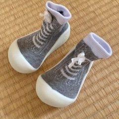 【美品】Baby feet ベビーシューズ グレー 12.5cm