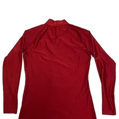 アンブロ　アンダーシャツ　エンジ　Oサイズ　中古　サッカーの画像