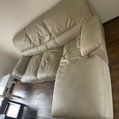 本日限定 3人掛けL字型大型ソファ