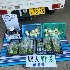 無人100円野菜の画像