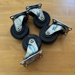 ハンマーキャスター65mm 4個セット　ゴム車