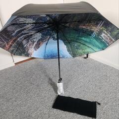 折りたたみ傘 ワンタッチ自動開閉 防風  晴雨兼用  自然柄の画像