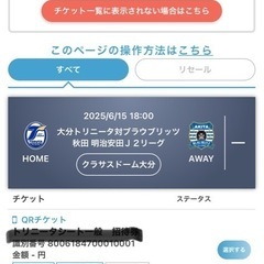トリニータシート4枚招待券
