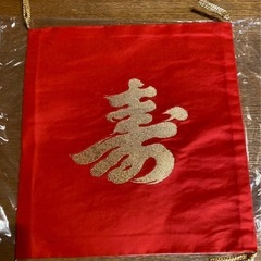 御富く紗　日本刺繍 鶴と寿　袱紗（ふくさ）Japanese fukusa の画像