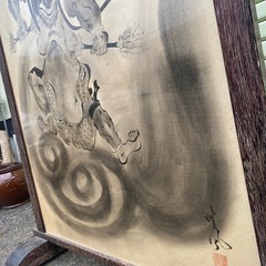 No.801つい立て中古品　　　売約済み入道、風神　　パーテーションの画像