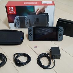 【美品】Nintendo Switch グレー 本体 液晶モデル...