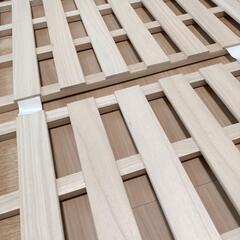 【新品未使用】ダブル　すのこベッド　折りたたみの画像