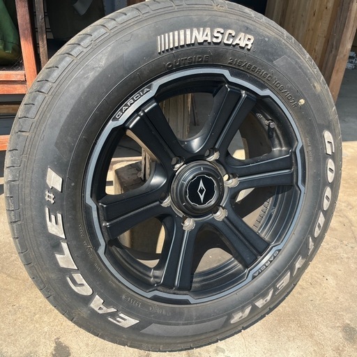 ホイール4本　レイズ ガルシア レボルバー マッドブラック スポーク 200系 ハイエース GARCIA 16インチ 7J+38 6H