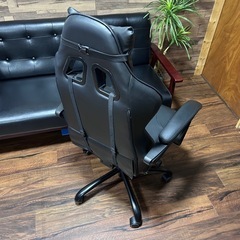【美品】タンスのゲン ゲーミングチェア CYBERGROUND（黒）の画像