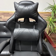 【美品】タンスのゲン ゲーミングチェア CYBERGROUND（黒）の画像
