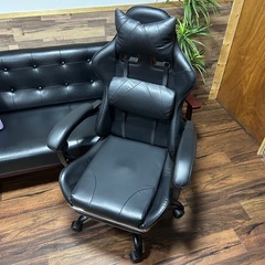 【美品】タンスのゲン ゲーミングチェア CYBERGROUND（黒）