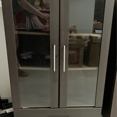 食器棚 ブラウン