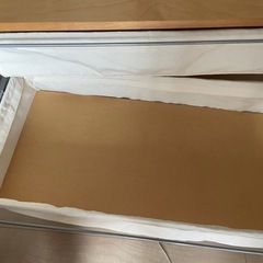 無印良品　キャスター付き　帆布×スチール2段シェルフの画像